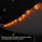 Halloween Pumpkin Lantern String Lights – 10-Pack 3D Orange Jack-O’-Lantern Fabric Lanterns, 9.8FT Connectable Plug-In String Lights, UL-Listed Outdoor & Indoor Halloween Decorations